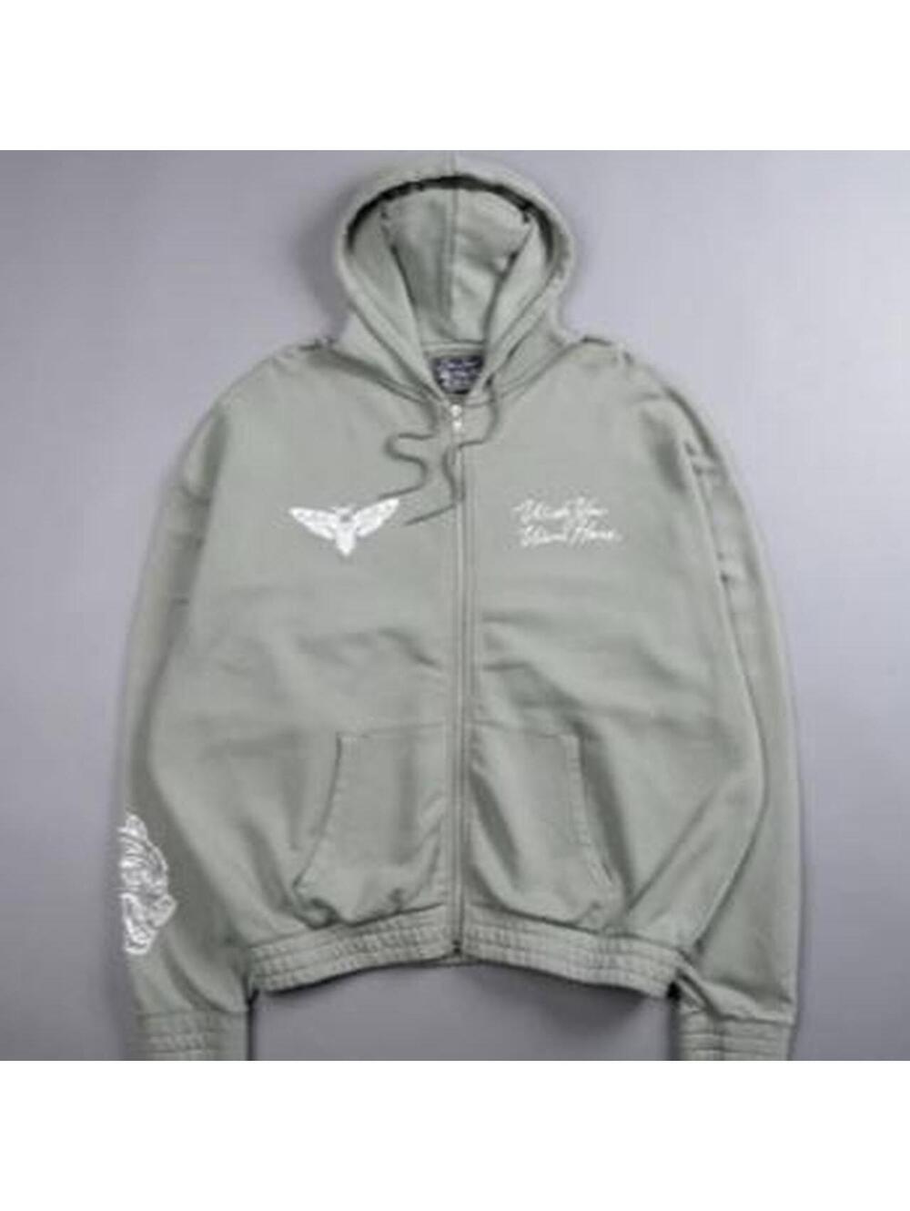 Darc Sport Men's Wolf Gray Athletic Zip-Up Hoodie Size M - New with Tags